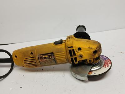 DeWalt DW400 4-1/2" Angle Grinder – 10,000 RPM, Corded, Works