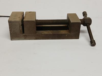 Small Precision Machinist Vise – Hardened Steel, Screw-Type, Vintage
