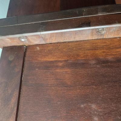 Writing Foldout Desk w Bookshelf 26" x 16"x65" 23" D with Desk area open