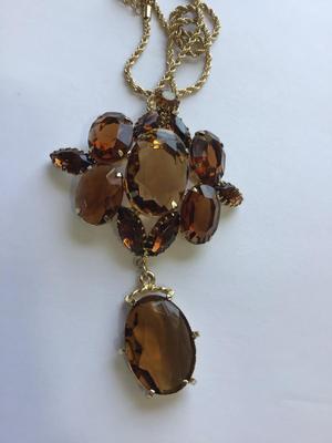 Beautiful Vintage Glass Statement Necklace