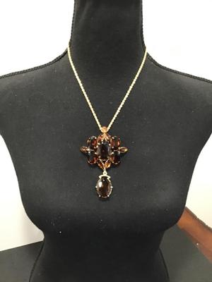 Beautiful Vintage Glass Statement Necklace