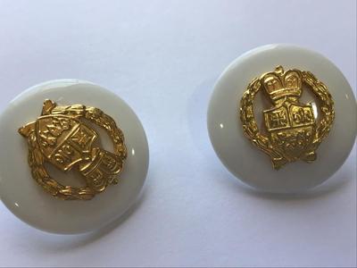Gold Tone Crown Earrings