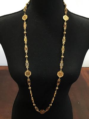 Faux Gold Coin Necklace