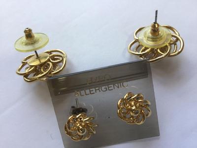Gold Tone Earrings 2 Sets mid