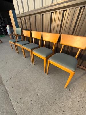 5 Haywood Wakefield Chairs