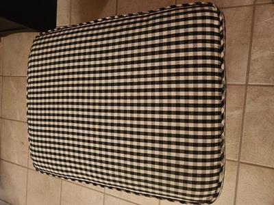 Plaid Ottoman