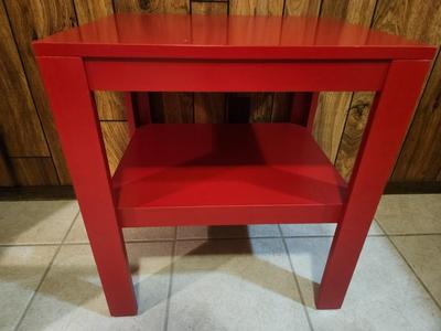 Red End Table