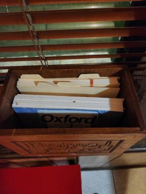 Wooden Recipe Box