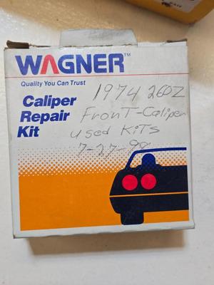 Lot of Vintage Auto Parts – Spark Plug Wires, Fuel Pump, Caliper Kit, Distributor Caps & More Many marked for 260 Z