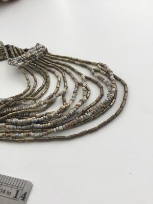 Unmarked multilayer statement necklace