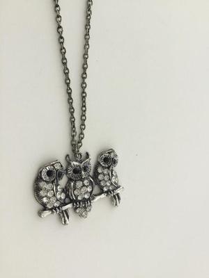 Unmarked beautiful owl fashion necklace