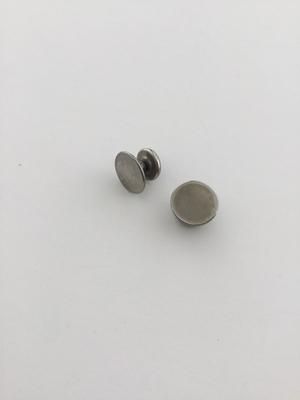 Black unmarked silver tone fashion earrings