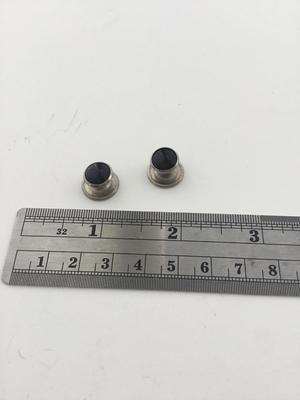 Black unmarked silver tone fashion earrings