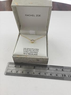 Rachel Zoe 14k gold plated sterling silver necklace