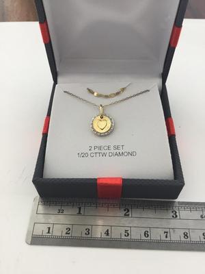 2 piece set 1/20 CTTW diamond