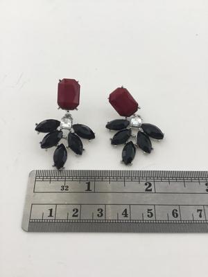 Unmarked beautiful faux gem statement earrings