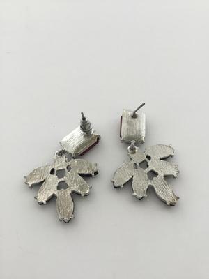 Unmarked beautiful faux gem statement earrings