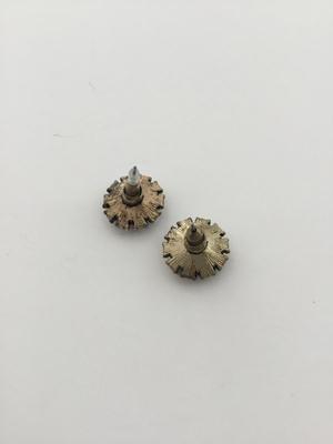 Gold tone fashion stud earrings