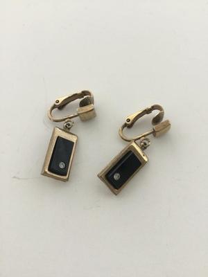 Vintage Avon. Marked clip on gold tone earrings