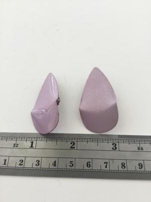 Purple clip on vintage earrings