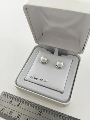 Sterling silver stud earrings