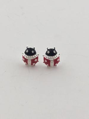 Ladybug unmarked stud earrings