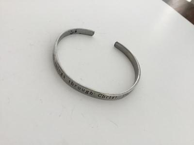 I can do all things through Christ cuff bracelet