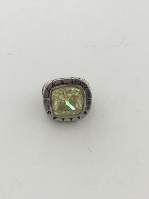 Silver tone unmarked fashion ring