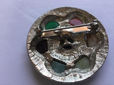 Vintage Celtic Brooch Semi Precious
