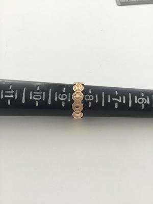Gold tone unmarked fashion ring