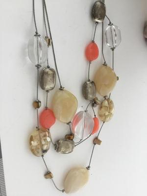 NY marked multilayer colorful unique necklace