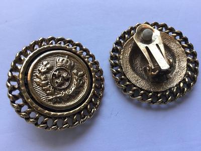 Crown clip on Earrings