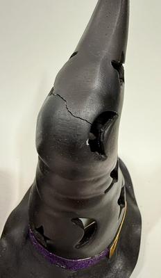 Sale Photo Thumbnail #75: Hat has cutouts, battery powered candle inside. Untested.