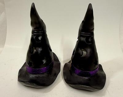 Sale Photo Thumbnail #78: Hat has cutouts, battery powered candle inside. Untested.