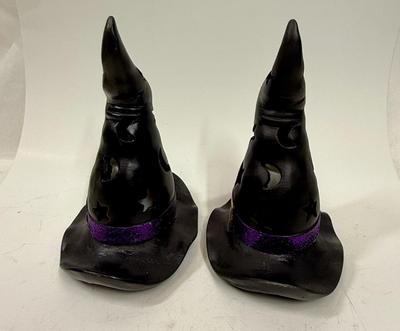 Sale Photo Thumbnail #79: Hat has cutouts, battery powered candle inside. Untested.