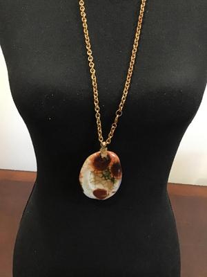 Reversible Stone Necklace Statement