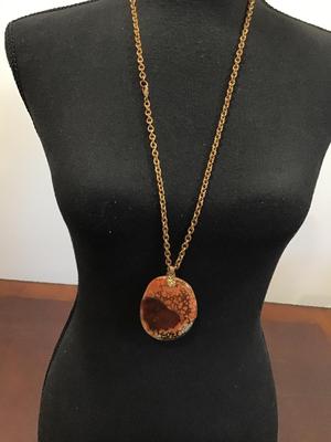 Reversible Stone Necklace Statement