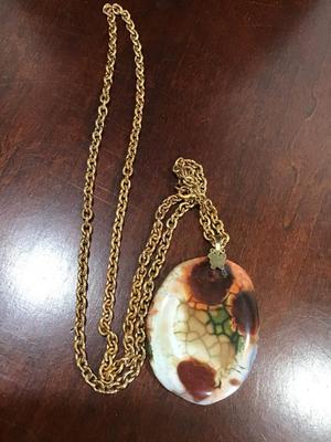 Reversible Stone Necklace Statement