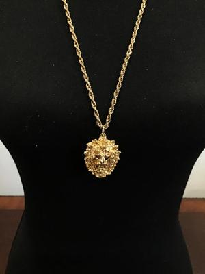 Locket Gold Tone Dragon