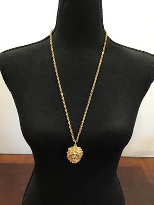 Locket Gold Tone Dragon