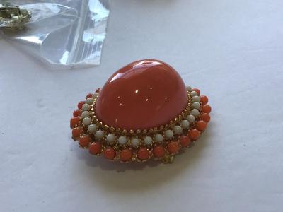 Chunky Domed Vintage Brooch