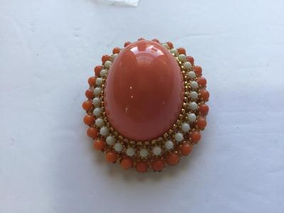 Chunky Domed Vintage Brooch