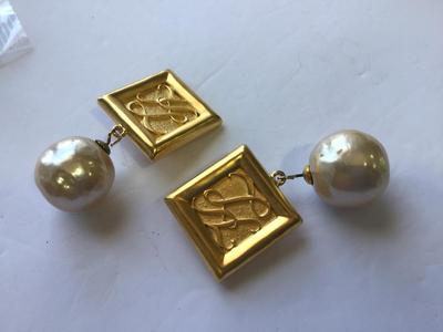Karl lagerfeld Vintage Designer Earrings Collectible