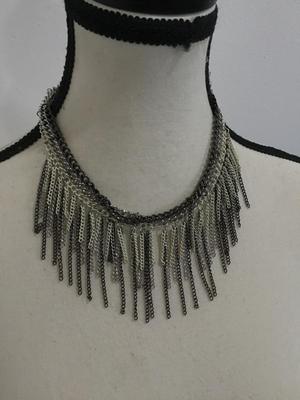 Multi Color Chain Costume Necklace