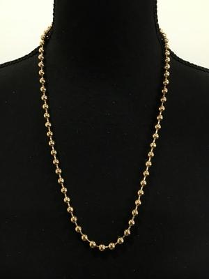 Metal Gold Beaded Necklace