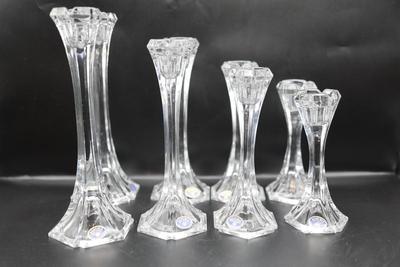 Bohemia Czech Republic Lead Crystal Candleholders (8)