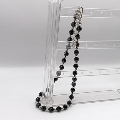LOT 307: Swarovski Jet Black Crystal Necklace