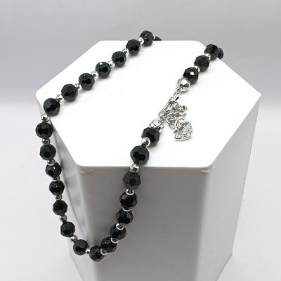 LOT 307: Swarovski Jet Black Crystal Necklace