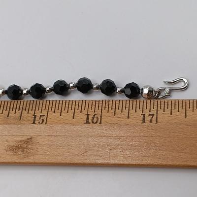 LOT 307: Swarovski Jet Black Crystal Necklace
