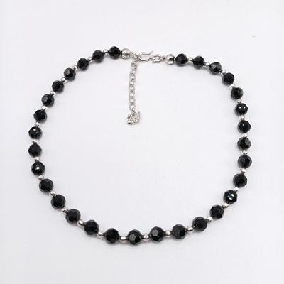 LOT 307: Swarovski Jet Black Crystal Necklace